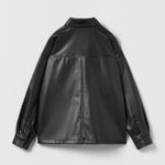 ZARA FAUX LEATHER OVERSHIRT Photo 1