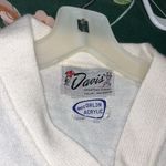 Vintage Cheer Letterman’s Sweater E College Sports Team E Green V Neck sweater Size M Photo 7