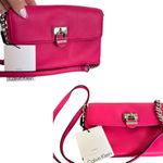 Calvin Klein Y2K AESTHETIC HOT PINK LEATHER CHAIN LOCK LINK SHOULDER BAG NWT Photo 1