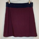 Athleta Movetes stretch skort/skirt navy with red mini dot pattern M Photo 1