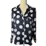 Victoria's Secret ✨Victoria Secret Afterhours Satin Two Piece Polka Dot Long Sleeve Sz M Pajamas✨ Photo 9