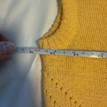 Dalton Vintage Knit Sweater Vest – Soft Yellow V Photo 3