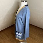 Style & Co  Open Cardigan Size Large Petite Multicolor Mixed Media Print Boho Photo 5