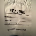 RE/DONE REDONE Originals 90s High Rise Ankle Crop Frayed Hem Light Dusk Destroy Size 26 Photo 5