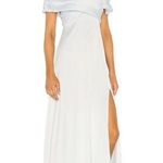 LPA / Revolve Shirred Cross Front Gown in Powder Blue Photo 4