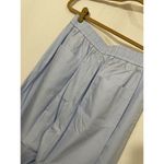 ZARA Trousers Blue Poplin Rhinestone High rise Ankle M Photo 4