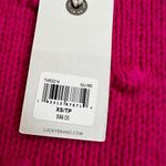 Lucky Brand NWT  Fuschia Pink Popcorn Knit Valentine Cozy Sweater Sz XS Photo 2