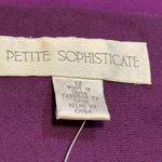 Petite Sophisticate Petite‎ Sophisticate Silk Purple Shift Dress Beaded Neckline NWT Size 12 #48052 Photo 10