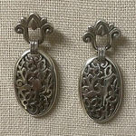Brighton Jewelry Songbird Silver Filigree Post dangling Retired VTG Photo 0