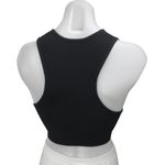 Aritzia  Babaton Women's Black Sleeveless Ribbed Knit Racerback Crop Tank Top XS Photo 1