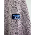 LL Bean Sweater Women's Pink Heathered Knit Sweatshirt Pullover Cozy Warm Crew M Size M Photo 3