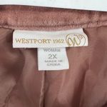 Westport  1962 Anthropologie dusty pink rose 2X velvet moto jacket plus casual Photo 2
