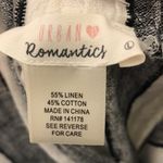 Urban Romantics  Linen Striped Overall Dress Large Photo 6