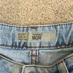 Topshop  mom high rise distressed blue jean shorts in size 10 Photo 2