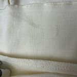 We Wore What  Sz XXL 2XL Ecru Cotton Jersey Halter Cowl Mini Dress Open Back Photo 7