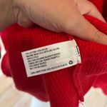 Knox Rose  NWT Women's Crewneck Pointelle Sweater Red Size M Photo 5