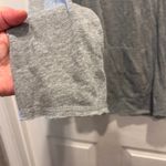 Victoria's Secret  Gray Quarter Zip Pullover Top‎ Rhinestone Heart Back Sz Small Photo 3