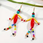 Resin Beaded Dangle Earrings Ethnic Bohemian Style Perfect for‎ Parties & Casual Photo 7