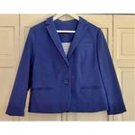 Talbots periwinkle purple two button blazer size 12 Photo 1
