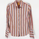 Robert Graham  Womens Striped Buttondown Shirt Colorful Size 2 Photo 0