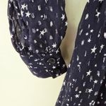 Kate Spade  Dress Night Sky Dot Mini Rich Navy Silver Star Sheer Layered Size 2 Photo 7