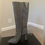 INC I.N.C Paiton Block-Heel Silver Grey Knee High Boots 7.5M Photo 6