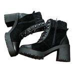 White Mountain Chelsea & Violet Black Leather Suede Boots(Size 10M) Photo 4