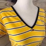 Tommy Hilfiger Vintage  Tommy Jeans Yellow Striped T-Shirt Photo 1