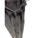 Nine West Cropped Rainbow Glitter Jumpsuit Black Size M NWT New Year Holiday Photo 9