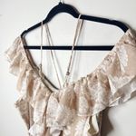 NEW NWT Joyfolie Netta Dress in‎ Lacey Floral Size Large Ruffles Cut Photo 8