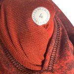 Lululemon  Women's 4 Wunder Train HR Tight Denim Wash Print Autumn Red‎ Black Photo 4