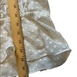 ECI Beige by  white cream sheer button down blouse size large Photo 5