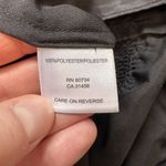 BCBGMAXAZRIA Babydoll Black Satin Top Blouse Medium smocked Surplice Goth Photo 6