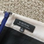 Aritzia Babaton Colorblock Mini Skirt Size 6 Blue Cream Black Lined Like New Photo 3