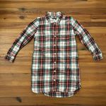 Boden Red Plaid Flannel Sleepwear Nightshirt Pajamas Nightgown Womens Size Small Photo 2