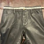 Frame  Le High Skinny Coated Black Jeans Size 28 Noir Coated High Rise Skinny Fit Photo 13