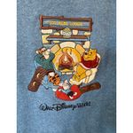 Walt Disney World Hoodie Womens XL Blue Winnie The Pooh Embroidered Fleece Lined Photo 4