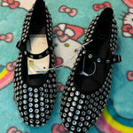 A New Day Issa Rhinestone Mary Jane Ballet Flats - Black size 7 mcbling Photo 0