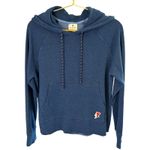 Sundry  Women's Blue Spells Out Love Pullover Hoodie Size‎ 2/Med Lightning Bolt Photo 1