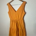 Color Me Courtney orange tiered v neckline button maxi dress 4 Photo 1