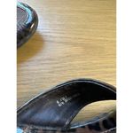 B.O.C. Size 6 Leopard Print Patent Leather Thong Flip Flops Brown Black Photo 5