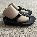 FitFlop  Walkstar Jeweled Sandals Size 9 Black Toe Post Thong Photo 1