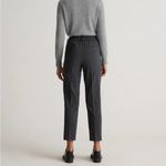 Quince Italian Wool Slim Ankle Length Trousers Dark Gray size 12 NWT Photo 2