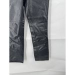 Gap VTG  100% Leather Bootcut Pants Women 1 Black Moto Western Y2K 2000s Retro Photo 5