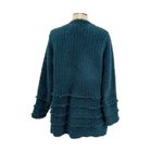 Barefoot Dreams CozyChic Boardwalk Cardigan Sweater Teal Blue Size Large Photo 6