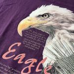 Vintage Alaska Bald Eagle Graphic Print Tee purple XL USA Cotton single stitch Photo 2