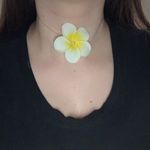 Boutique Flower with faux pearl accent choker​​​ Photo 0