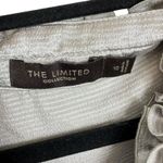 The Limited  Gold Ruffled Black Tweed Lightweight Above Knee Sheath Dress Size 10 Photo 5