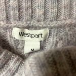 Westport Sweater Women Medium Purple Pink Cable knit Y2K Cowl Tunic Gilmore Photo 2