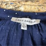 Emily Daniel’s Womens Blue Polka Dot Tunic Blouse Retro Rockabilly Pinup L Size L Photo 7